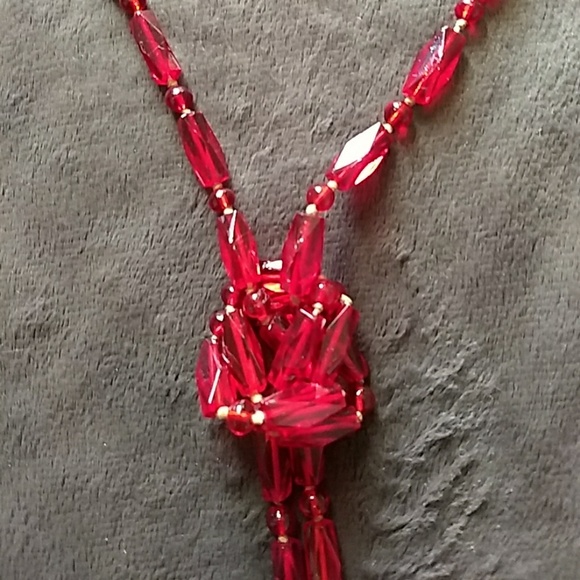 Vintage glass beaded necklace flapper Czech German - Picture 8 of 8